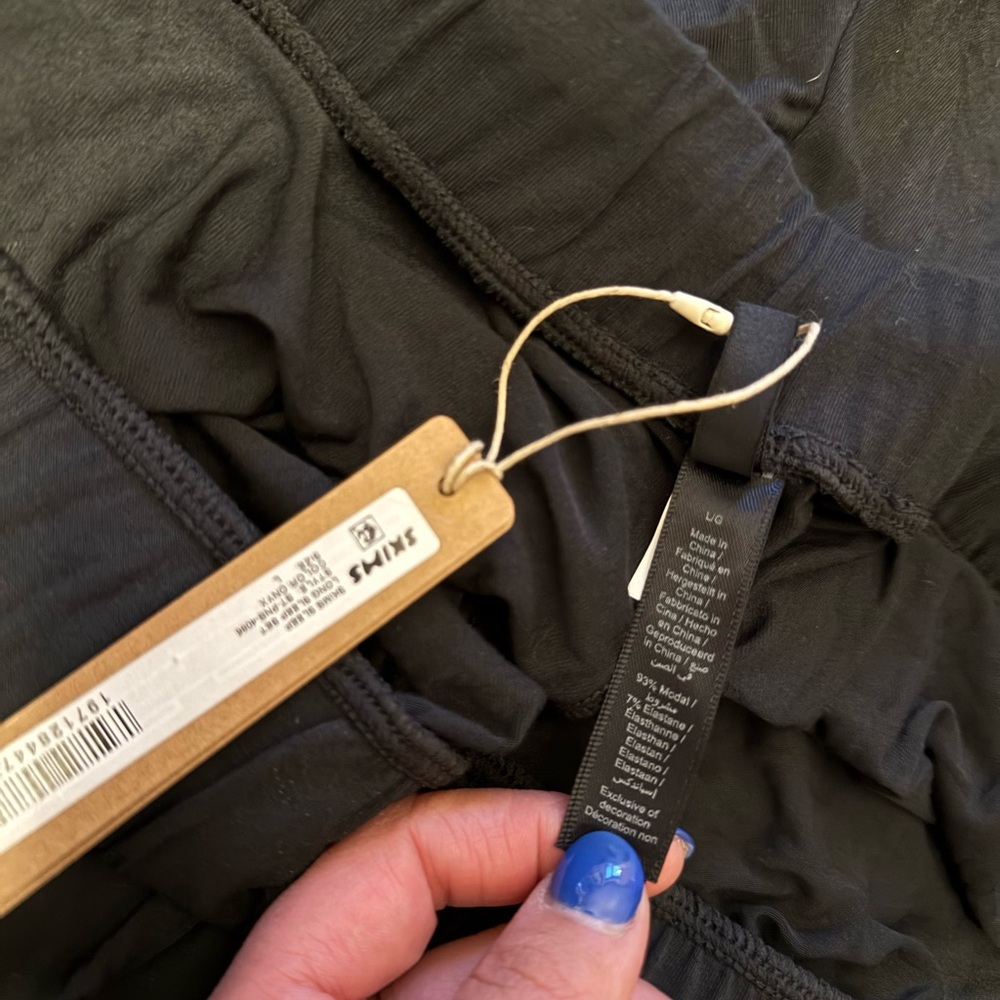 SKIMS Lounge Pants COLOR ONYX SIZE XL - Picture 3 of 6